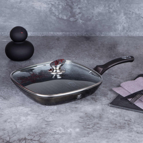  BH/6612, Sartén grill con tapa 28cm, Negra, Sartén grill 28 cm con tapa, Sartén, Sartén grill, Sartén grill con tapa, Batería de cocina, Cocina, Sartenes