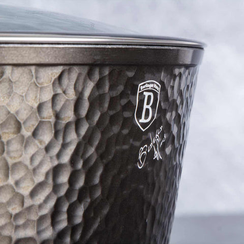  BH/6652, Cacerola con tapa de 20 cm, Negra, Cacerola de 20 cm, Batería de cocina inteligente, Cacerola, Olla, Cacerola con tapa, Batería de cocina, Cocina, Ollas y cazuelas