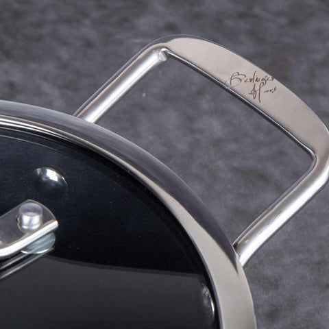  BH/6652, Cacerola con tapa de 20 cm, Negra, Cacerola de 20 cm, Batería de cocina inteligente, Cacerola, Olla, Cacerola con tapa, Batería de cocina, Cocina, Ollas y cazuelas