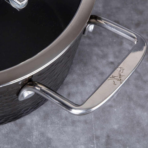  BH/6652, Cacerola con tapa de 20 cm, Negra, Cacerola de 20 cm, Batería de cocina inteligente, Cacerola, Olla, Cacerola con tapa, Batería de cocina, Cocina, Ollas y cazuelas