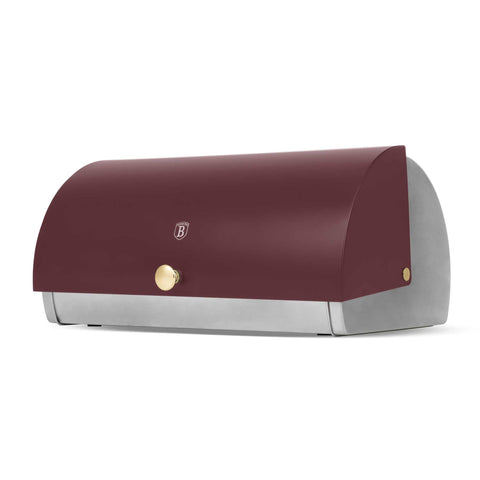  BH/6737, Panera con juego de 3 recipientes, Burdeos, panera con juego de recipientes, juego de recipientes, recipientes de cocina, contenedores de almacenamiento, panera, panera, almacenamiento de alimentos