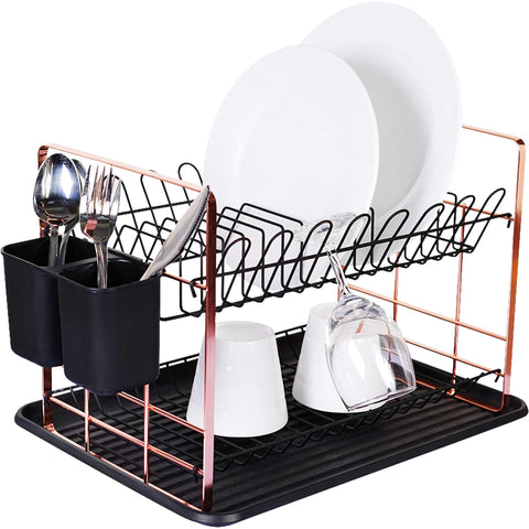  BH/6774, Escurreplatos, Negro, Oro rosa, Utensilios de cocina