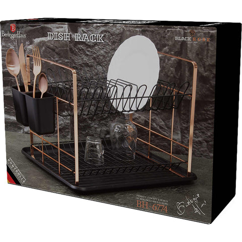  BH/6774, Escurreplatos, Negro, Oro rosa, Utensilios de cocina