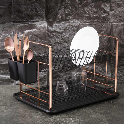  BH/6774, Escurreplatos, Negro, Oro rosa, Utensilios de cocina