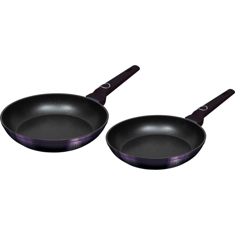  BH/6789, juego de 2 sartenes, morado, juego de 2 sartenes, sartén, juego de sartenes, sartén, juego de sartenes, utensilios de cocina, cocina, sartenes, juego de sartenes