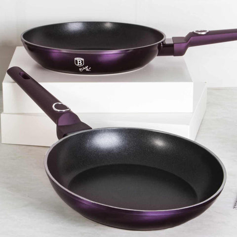  BH/6789, juego de 2 sartenes, morado, juego de 2 sartenes, sartén, juego de sartenes, sartén, juego de sartenes, utensilios de cocina, cocina, sartenes, juego de sartenes