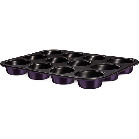 molde para muffins, muffins, utensilios para hornear, hornear, utensilios para hornear - molde para muffins de 12 tazas, morado,BH/6800