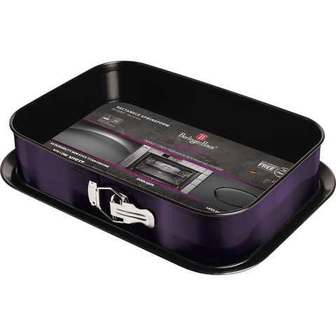  BH/6802, Molde desmontable rectangular 39x27cm, Morado, Utensilios para hornear, Molde desmontable rectangular, Molde desmontable cuadrado, Pastel, Acoplamiento, Horneado, Molde desmontable