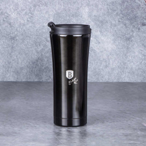  BH/6821, Taza de café 0,5L, Negra, Taza de café, Taza de café de viaje, Botella, Frasco, Vajilla, Taza