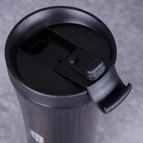  BH/6821, Taza de café 0,5L, Negra, Taza de café, Taza de café de viaje, Botella, Frasco, Vajilla, Taza