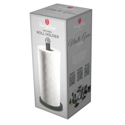  BH/6839, Portarrollos de cocina, Verde mate, Portarrollos de papel, Utensilios de cocina