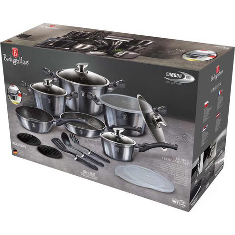 BH/6887, Juego de utensilios de cocina de 18 piezas, Gris oscuro, Juego de utensilios de cocina de 18 piezas, Batería de cocina inteligente, Juego de utensilios de cocina, Ollas, Juego de ollas, Ollas y sartenes, Juego de ollas y sartenes, Juego, Herramientas de cocina, Cocina, Batería de cocina, Ollas y cacerolas