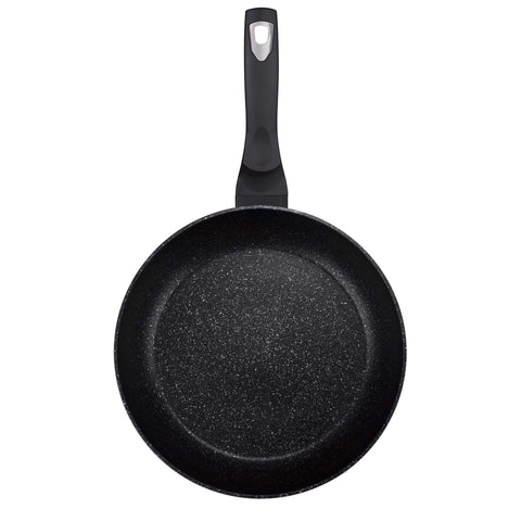 Product image of Frypan 20cm. Part of the Metallic Line Carbon Pro Edition . Features: • Material: forged aluminum • Frypan Ø20*4,5 cm 1,0L • Color: metallic dark grey REGISTERED DESIGN BY BERLINGER HAUS!. (Studio view). Official Berlinger Haus product, boosted by Promintra sl.