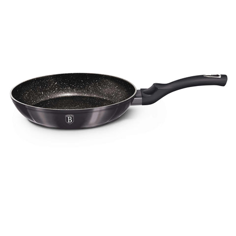 Product image of Frypan 20cm. Part of the Metallic Line Carbon Pro Edition . Features: • Material: forged aluminum • Frypan Ø20*4,5 cm 1,0L • Color: metallic dark grey REGISTERED DESIGN BY BERLINGER HAUS!. (Studio view). Official Berlinger Haus product, boosted by Promintra sl.
