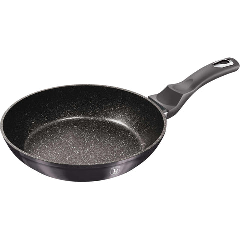 Product image of Frypan 28cm. Part of the Metallic Line Carbon Pro Edition . Features: • Material: forged aluminum • Frypan Ø28*5,2 cm 2,4L • Color: metallic dark grey REGISTERED DESIGN BY BERLINGER HAUS!. (Studio view). Official Berlinger Haus product, boosted by Promintra sl.