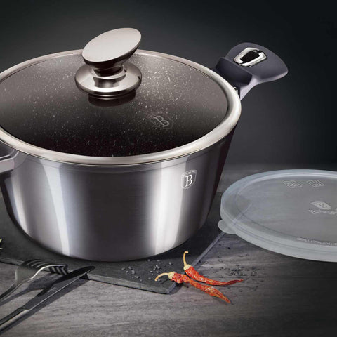  BH/6894, BH/6894N, Cacerola con tapa de 28 cm, Gris oscuro, Cacerola de 28 cm, Batería de cocina inteligente, Cacerola, Olla, Cacerola con tapa, Batería de cocina, Cocina, Ollas y cazuelas