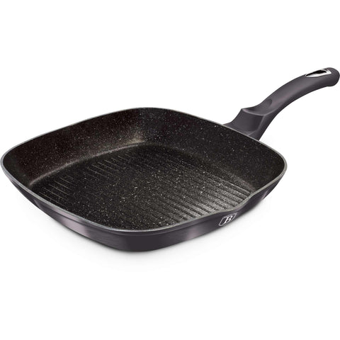 sartén, sartén para freír, sartén para parrilla, utensilios de cocina, cocinar, sartén para parrilla de 28 cm, gris oscuro,BH/6914,BH/6901