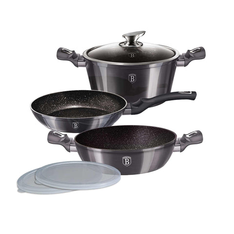  BH/6905, BH/7052, Juego de utensilios de cocina de 6 piezas, Gris oscuro, Juego de utensilios de cocina de 6 piezas, Utensilios de cocina inteligentes, Juego de utensilios de cocina, Ollas y sartenes, Juego de ollas y sartenes, Juego, Cocina, Utensilios de cocina, Ollas y cacerolas
