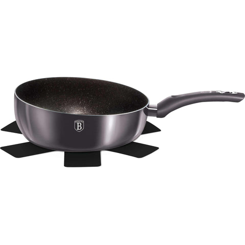 sartén, sartén abatible, sartén, utensilios de cocina, cocinar, sartén abatible de 26 cm, gris oscuro,BH/6906