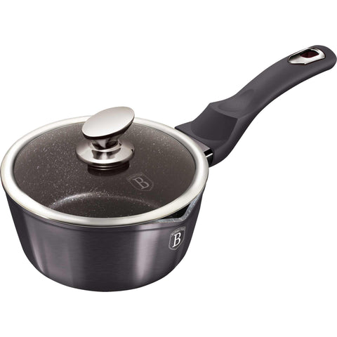 BH/6907, Cacerola con tapa 16cm, Gris oscuro, Cacerola 16 cm b., Cacerola, Cacerola con tapa, Batería de cocina, Cocina, Ollas y cazuelas, Cacerola