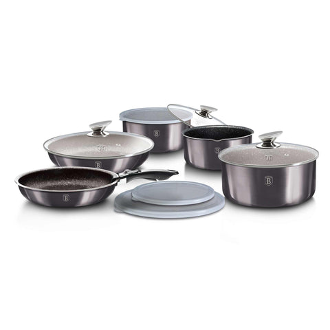 BH/6910, juego de utensilios de cocina de 12 piezas, gris oscuro, juego de utensilios de cocina de 12 piezas a., mango de clic, utensilios de cocina inteligentes, juego de utensilios de cocina, ollas y sartenes, juego de ollas y sartenes, juego, clic, cocina, utensilios de cocina, ollas y cazuelas
