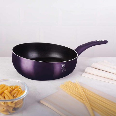 sartén, sartén abatible, sartén, utensilios de cocina, cocinar, sartén abatible de 26 cm, violeta,BH/7026