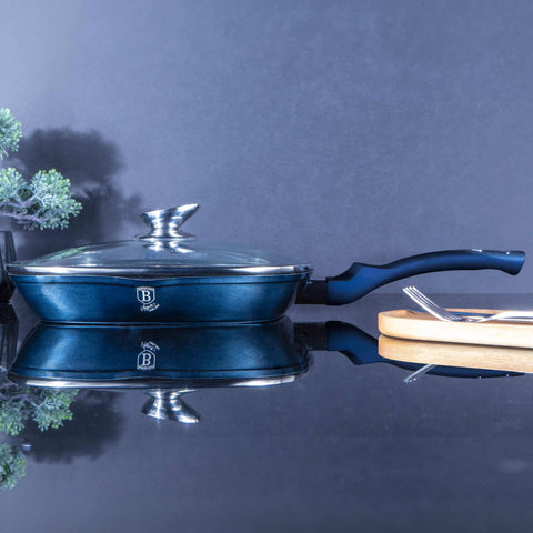  BH/7028, Sartén grill con tapa 28cm, Aguamarina, Azul, Sartén grill 28 cm con tapa, Sartén, Sartén, Sartén grill, Sartén grill con tapa, Batería de cocina, Cocina, Sartenes