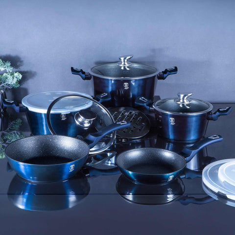  BH/7031, BH/1884, juego de utensilios de cocina de 13 piezas, aguamarina, azul, juego de utensilios de cocina de 13 piezas b., utensilios de cocina inteligentes, juego de utensilios de cocina, ollas y sartenes, juego de ollas y sartenes, juego, cocina, utensilios de cocina, ollas y cazuelas