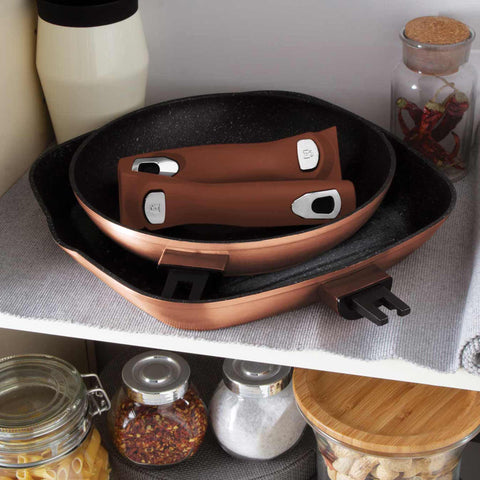  BH/7038,BH/1279NF,Juego de 5 sartenes con mango desmontable,Oro rosa,Juego de 5 sartenes b.,Mango desmontable,Utensilios de cocina inteligentes,Sartén,Juego de sartenes,Sartén,Juego de sartenes,Sartén para parrilla,Utensilios de cocina,Cocinar,Sartenes,Juego de sartenes