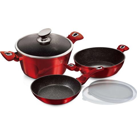 BH/7046, BH/6780, BH/7050, juego de utensilios de cocina de 6 piezas, burdeos, rojo, juego de utensilios de cocina de 6 piezas a., utensilios de cocina inteligentes, juego de utensilios de cocina, ollas y sartenes, juego de ollas y sartenes, juego, cocina, utensilios de cocina, ollas y cacerolas