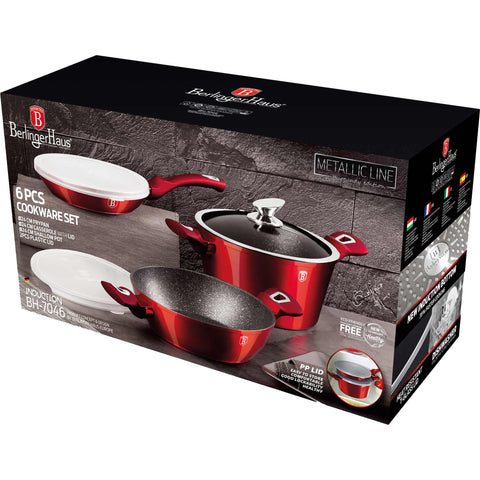 BH/7046, BH/6780, BH/7050, juego de utensilios de cocina de 6 piezas, burdeos, rojo, juego de utensilios de cocina de 6 piezas a., utensilios de cocina inteligentes, juego de utensilios de cocina, ollas y sartenes, juego de ollas y sartenes, juego, cocina, utensilios de cocina, ollas y cacerolas