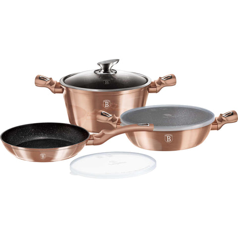  BH/7047,BH/7051, juego de utensilios de cocina de 6 piezas, oro rosa, juego de utensilios de cocina de 6 piezas a., utensilios de cocina inteligentes, juego de utensilios de cocina, ollas y sartenes, juego de ollas y sartenes, juego, cocina, utensilios de cocina, ollas y cazuelas