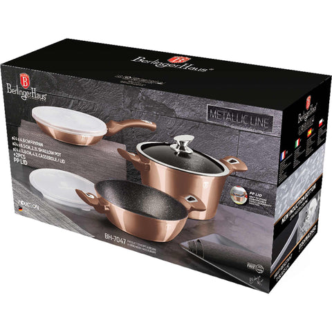  BH/7047,BH/7051, juego de utensilios de cocina de 6 piezas, oro rosa, juego de utensilios de cocina de 6 piezas a., utensilios de cocina inteligentes, juego de utensilios de cocina, ollas y sartenes, juego de ollas y sartenes, juego, cocina, utensilios de cocina, ollas y cazuelas