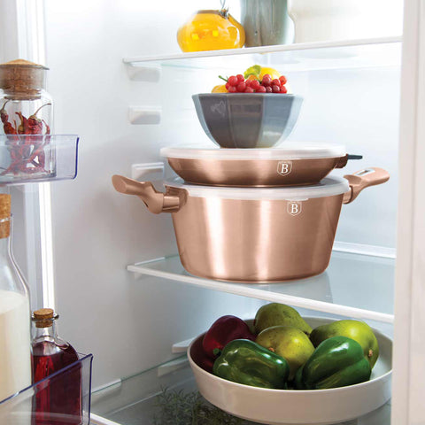  BH/7051, BH/7047, juego de utensilios de cocina de 6 piezas con mango desmontable, oro rosa, juego de utensilios de cocina de 6 piezas b., mango desmontable, utensilios de cocina inteligentes, juego de utensilios de cocina, ollas y sartenes, juego de ollas y sartenes, juego, cocina, utensilios de cocina, ollas y cazuelas