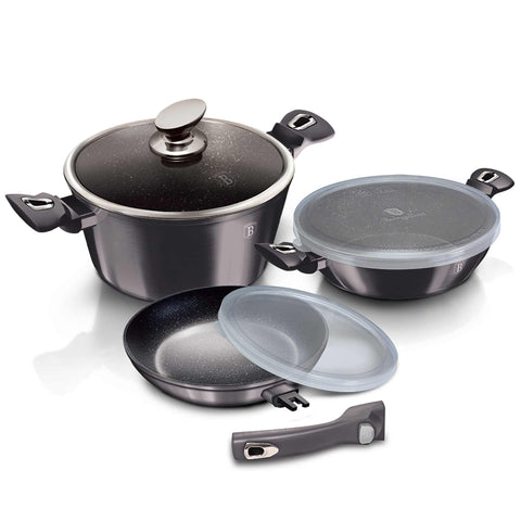 BH/7052,BH/6905,Juego de utensilios de cocina de 6 piezas con mango desmontable,Gris oscuro,Juego de utensilios de cocina de 6 piezas b.,Mango desmontable,Utensilios de cocina inteligentes,Juego de utensilios de cocina,Ollas y sartenes,Juego de ollas y sartenes,Juego,Cocina,Utensilios de cocina,Ollas y cazuelas