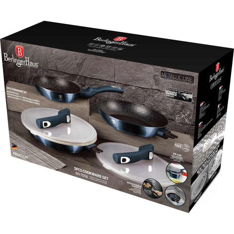  BH/7056,BH/6177F,Juego de 5 sartenes con mango desmontable,Aguamarina,Azul,Juego de 5 sartenes a.,Mango desmontable,Utensilios de cocina inteligentes,Sartén,Juego de sartenes,Sartén,Juego de sartenes,Utensilios de cocina,Cocinar,Sartenes,Juego de sartenes