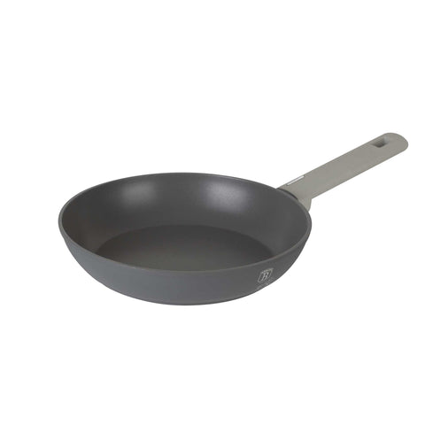 Product image of Frypan 20cm. Part of the Aspen Collection . Features: • Material: forged aluminum with grey titan non-stick coating • Frypan Ø20*4,5 cm 1,0L • Color: matt grey REGISTERED DESIGN BY BERLINGER HAUS!. (Studio view). Official Berlinger Haus product, boosted by Promintra sl.