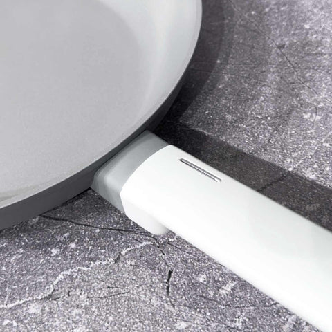 Product image of Frypan 20cm. Part of the Aspen Collection . Features: • Material: forged aluminum with grey titan non-stick coating • Frypan Ø20*4,5 cm 1,0L • Color: matt grey REGISTERED DESIGN BY BERLINGER HAUS!. (Studio view). Official Berlinger Haus product, boosted by Promintra sl.