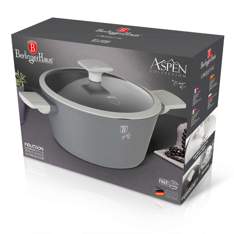  BH/7068,BH/7068N,BH/8287,Cacerola con tapa 28cm,Gris mate,Cacerola 28 cm,Cacerola,Olla,Cacerola con tapa,Batería de cocina,Cocina,Ollas y cazuelas