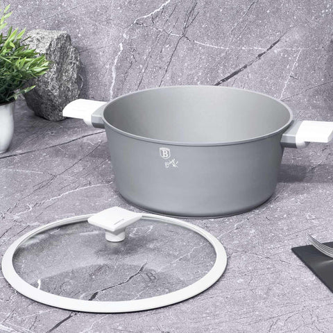  BH/7068,BH/7068N,BH/8287,Cacerola con tapa 28cm,Gris mate,Cacerola 28 cm,Cacerola,Olla,Cacerola con tapa,Batería de cocina,Cocina,Ollas y cazuelas