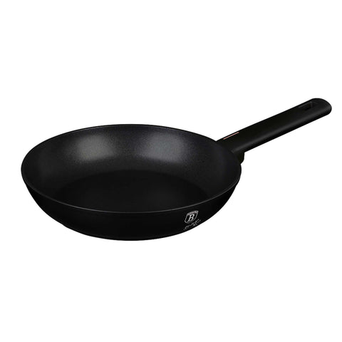 Product image of Frypan 20cm. Part of the Monaco Collection . Features: • Material: forged aluminum with black titan non-stick coating • Frypan Ø20*4,5 cm 1,0L • Color: black- rose gold REGISTERED DESIGN BY BERLINGER HAUS!. (Studio view). Official Berlinger Haus product, boosted by Promintra sl.