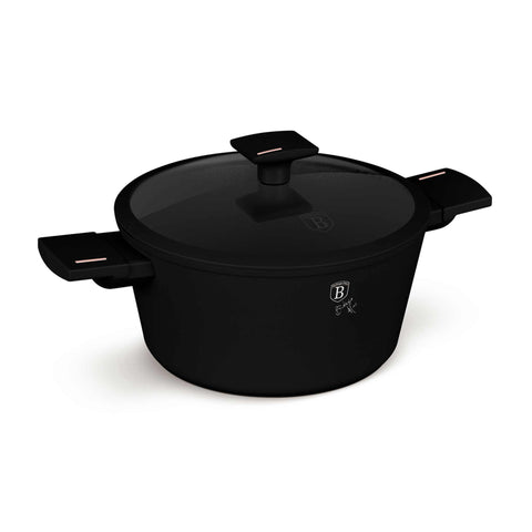  BH/7087NN,BH/7087,BH/7087N,Cacerola con tapa 24cm,Negro,Oro rosa,Cacerola 24 cm,Cacerola,Olla,Cacerola con tapa,Utensilios de cocina,Cocina,Ollas y cazuelas