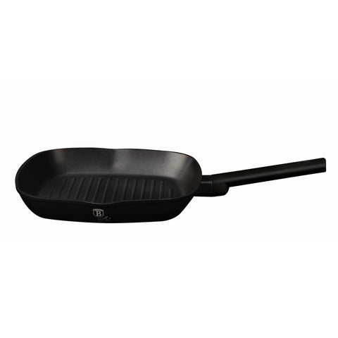 sartén, sartén para freír, sartén para parrilla, utensilios de cocina, cocinar, sartén para parrilla de 28 cm, negro mate, NUEVO,BH/7092N,BH/7092