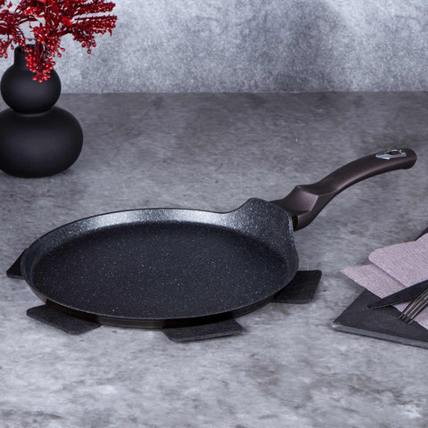 Sartén para panqueques, utensilios de cocina, cocinar,sartén para panqueques de 28 cm, negro,BH/7132