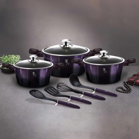  BH/7141, juego de utensilios de cocina de 10 piezas, morado, juego de utensilios de cocina de 10 piezas a., juego de utensilios de cocina, ollas, juego de ollas, juego, herramientas de cocina, cocina, utensilios de cocina, ollas y cazuelas