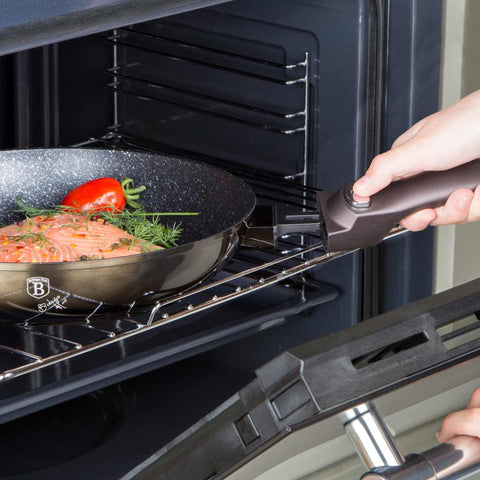  BH/7154,BH/6601, Sartén de 28 cm con mango desmontable, Negra, Sartén de 28 cm, Mango desmontable, Batería de cocina inteligente, Sartén, Batería de cocina, Cocina, Sartenes, Sartén con mango desmontable