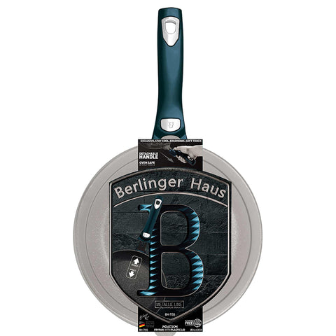 BH/7155,BH/1871,BH/1871NPR, Sartén de 24 cm con mango desmontable, Aguamarina, Azul, Sartén de 24 cm, Mango desmontable, Batería de cocina inteligente, Sartén, Batería de cocina, Cocina, Sartenes, Sartén con mango desmontable