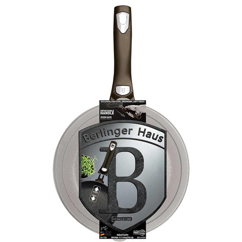  BH/7156,BH/6600, Sartén de 24 cm con mango desmontable, Negra, Sartén de 24 cm, Mango desmontable, Batería de cocina inteligente, Sartén, Batería de cocina, Cocina, Sartenes, Sartén con mango desmontable