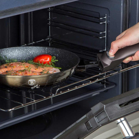  BH/7156,BH/6600, Sartén de 24 cm con mango desmontable, Negra, Sartén de 24 cm, Mango desmontable, Batería de cocina inteligente, Sartén, Batería de cocina, Cocina, Sartenes, Sartén con mango desmontable