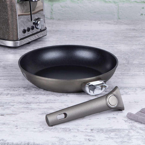  BH/7160,BH/6759,BH/7159,Sartén de 24 cm con mango desmontable,Champán,Sartén de 24 cm,mango desmontable,utensilios de cocina inteligentes,sartén,utensilios de cocina,cocinar,Sartenes,Sartén con mango desmontable